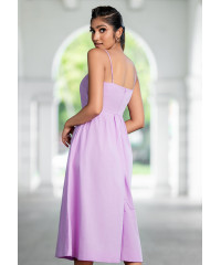 CLORA FLARED PURPLE DRESS