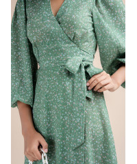 STELLA PRINTED WRAP DRESS