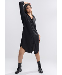 RUTH LONG SLEEVE BLACK DRESS