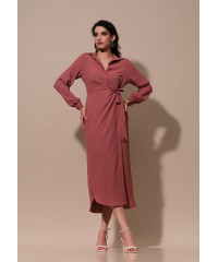 AUBREY BROWN DRESS