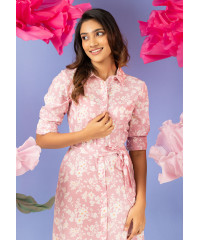 PINK FLORAL DRESS