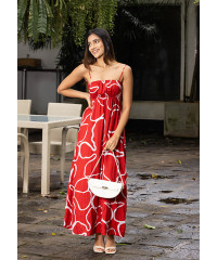 REKIO MAXI STRIP DRESS