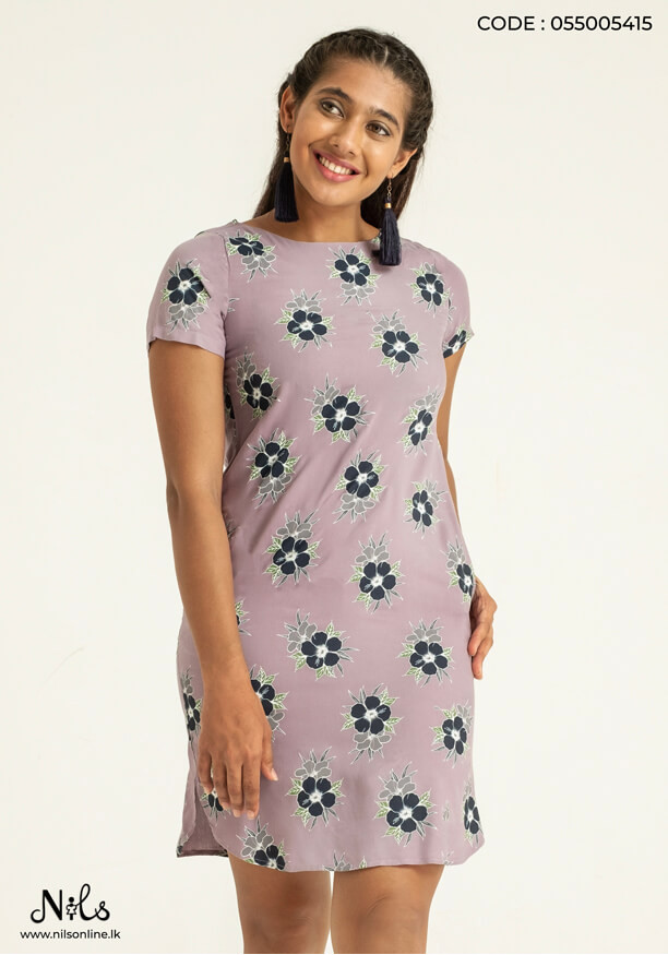 BLUE FLOWER SHORT DRESS Nilsonline