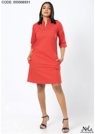 ARYA CHINESE COLLAR DRESS