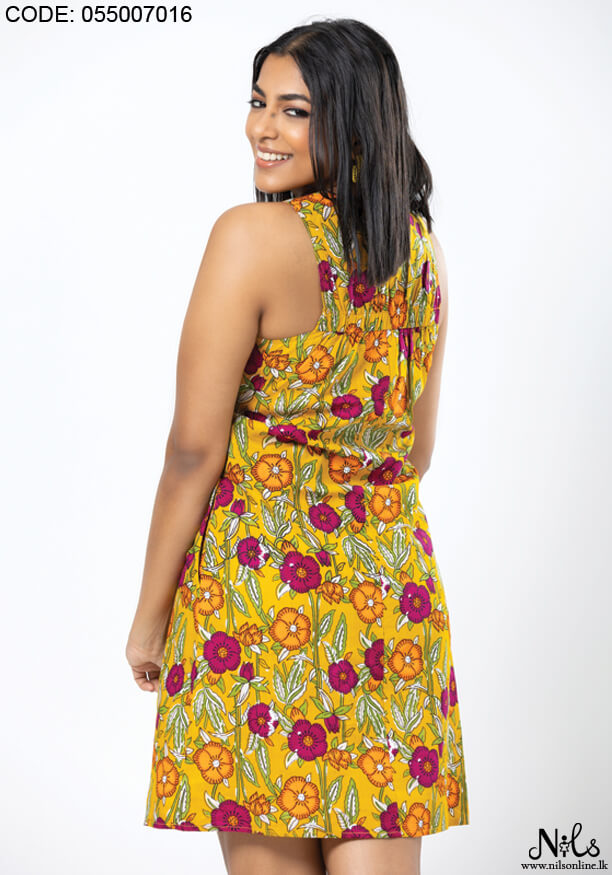 AISHA MUSTARD DRESS