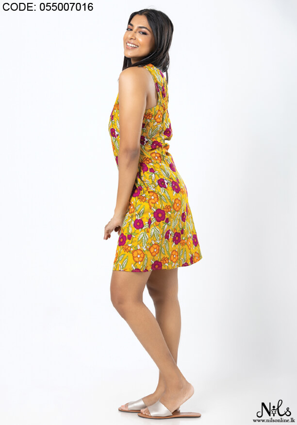 AISHA MUSTARD DRESS