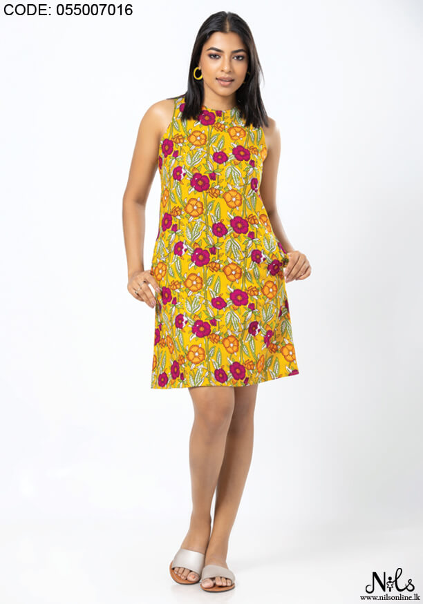 AISHA MUSTARD DRESS