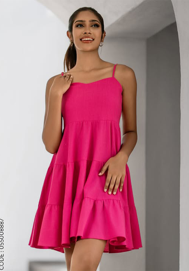 FULLY LAYERS PINK DRESS Nilsonline