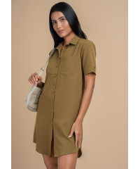 LIYONNY KHAKI GREEN DRESS