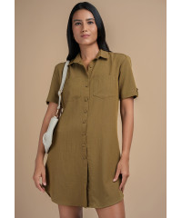 LIYONNY KHAKI GREEN DRESS