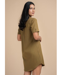 LIYONNY KHAKI GREEN DRESS