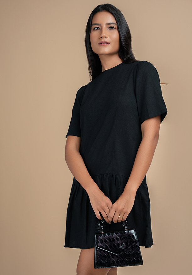 ARLENE BLACK SHORT DRESS