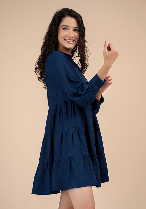 BREVITY DARK BLUE DRESS