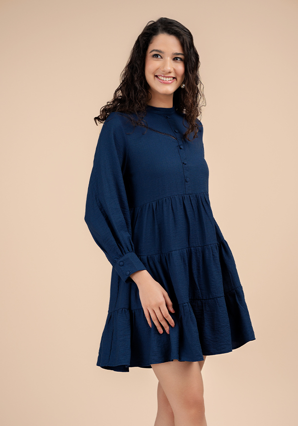 BREVITY DARK BLUE DRESS