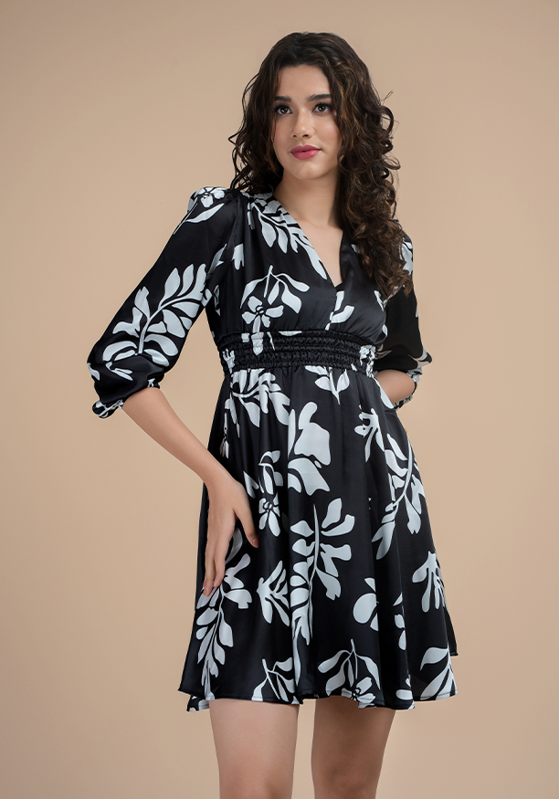 JANE WAIST ELASTICATED DRESS