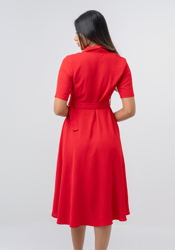 FLARA RED DRESS