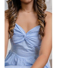 JENNA BLUE CHECK SHORT