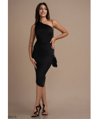 ONE SHOULDER ITY RUCHED DRESS