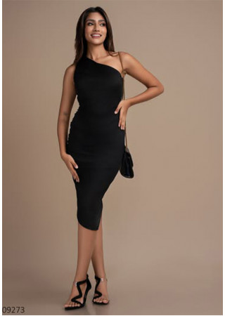 ONE SHOULDER ITY RUCHED DRESS