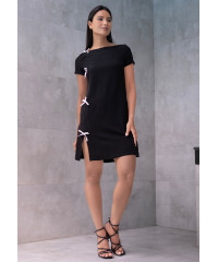 VANDELIA SLIT BOW DRESS
