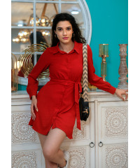 NORA DARK RED DRESS