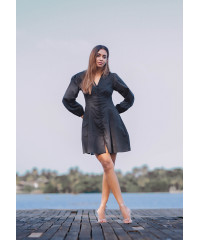 INES LONG SLEEVE SHORT DRESS