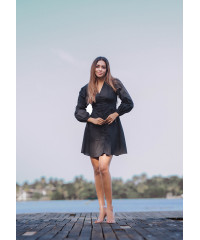 INES LONG SLEEVE SHORT DRESS