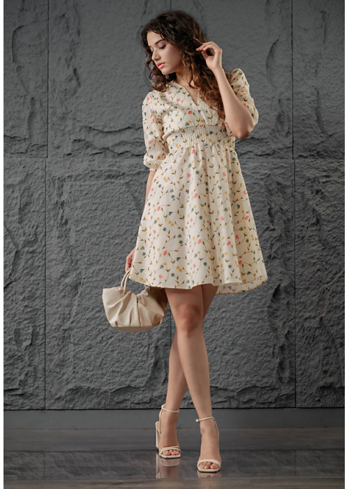 TRIXIE FLORAL SHORT DRESS