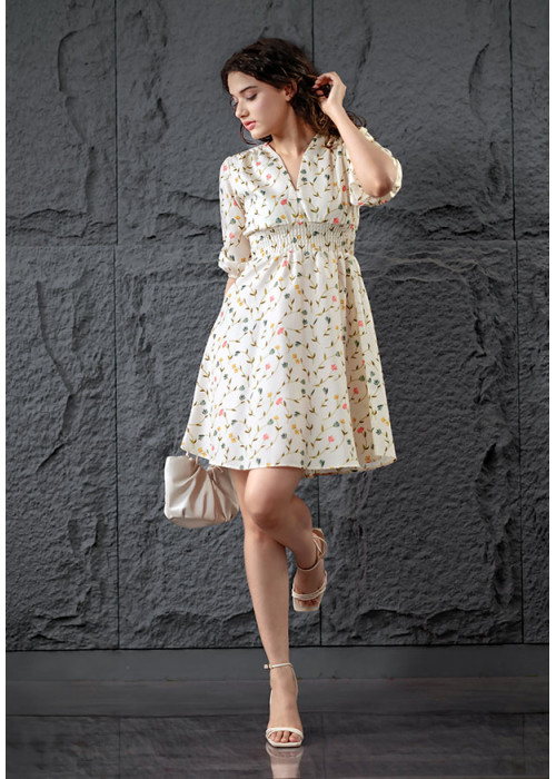 TRIXIE FLORAL SHORT DRESS