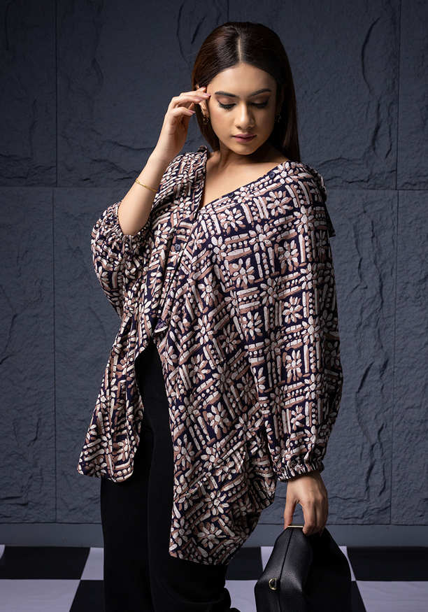 JASMINE NAVY BLUE BLOUSE Nilsonline