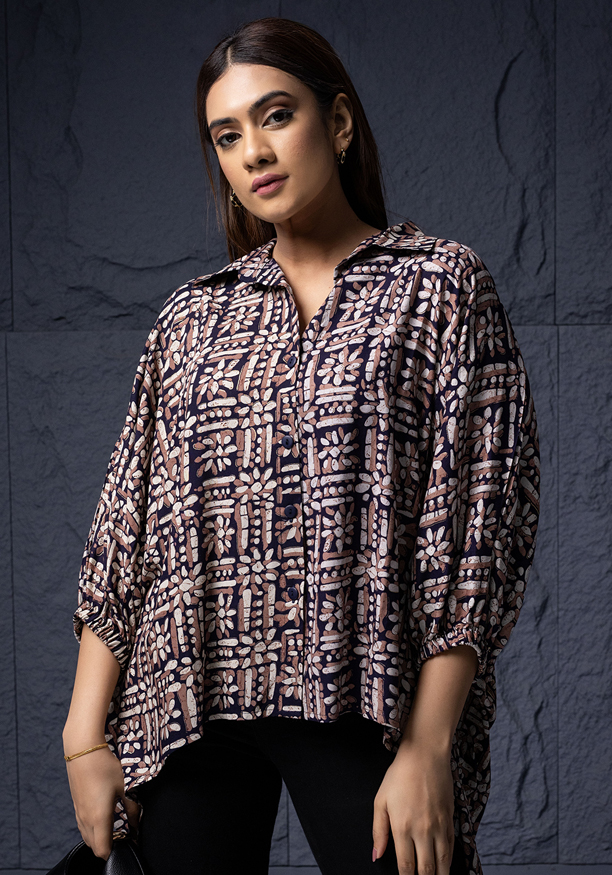 JASMINE NAVY BLUE BLOUSE Nilsonline
