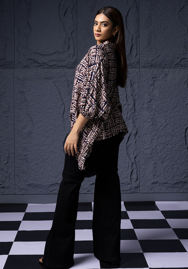 JASMINE NAVY BLUE BLOUSE Nilsonline