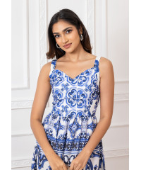 BRYNLEE BOARDER PRINTED BUSTER DRESS