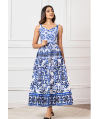 BRYNLEE BOARDER PRINTED BUSTER DRESS