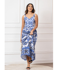 BRYNLEE BOARDER PRINTED BUSTER DRESS