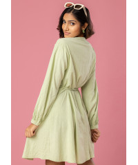 AMY LONG SLEEVE GREEN DRESS