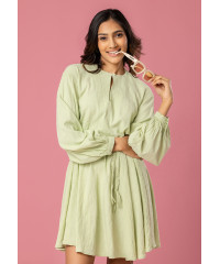 AMY LONG SLEEVE GREEN DRESS