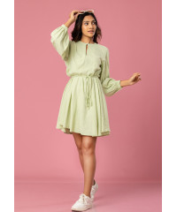 AMY LONG SLEEVE GREEN DRESS