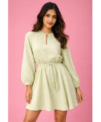 AMY LONG SLEEVE GREEN DRESS