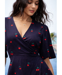 ELLIE WRAP SHORT DRESS