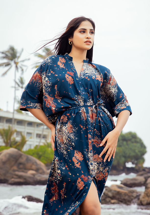 ANALIA BLUE SHORT DRESS Nilsonline