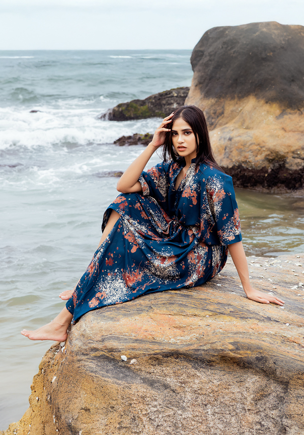 ANALIA BLUE SHORT DRESS Nilsonline