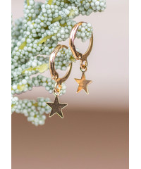 STAR CHARM TASSEL EARRING