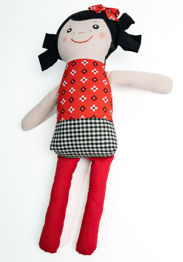 RED BOW DOLL