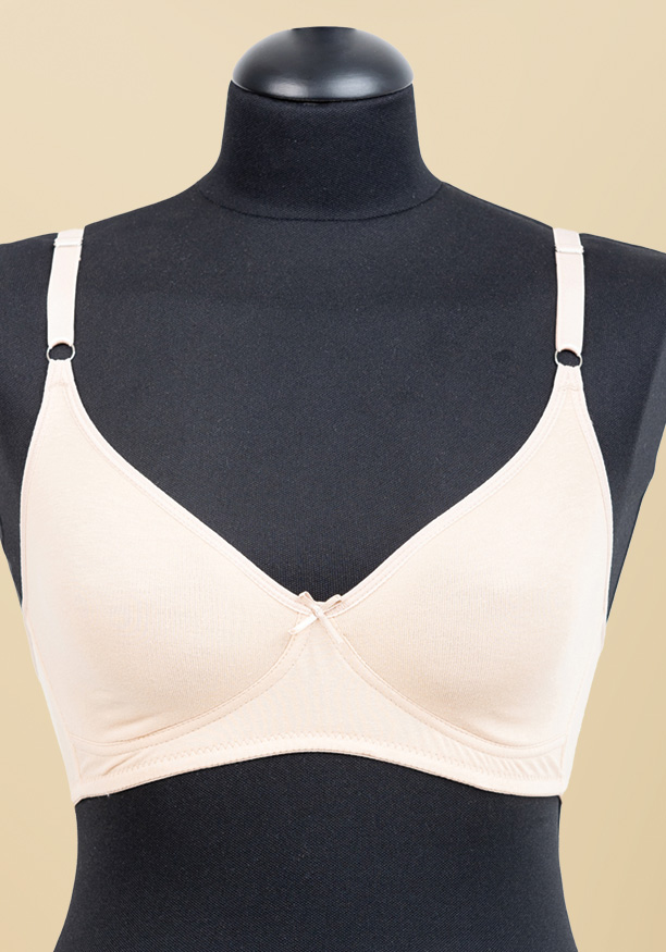 CHITHRA FULL CUP CUT & SEW FIRM CONTROL WIRELESS BRA IN NUDE