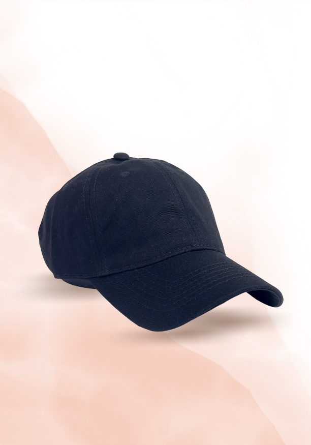BLACK PLAIN CAP