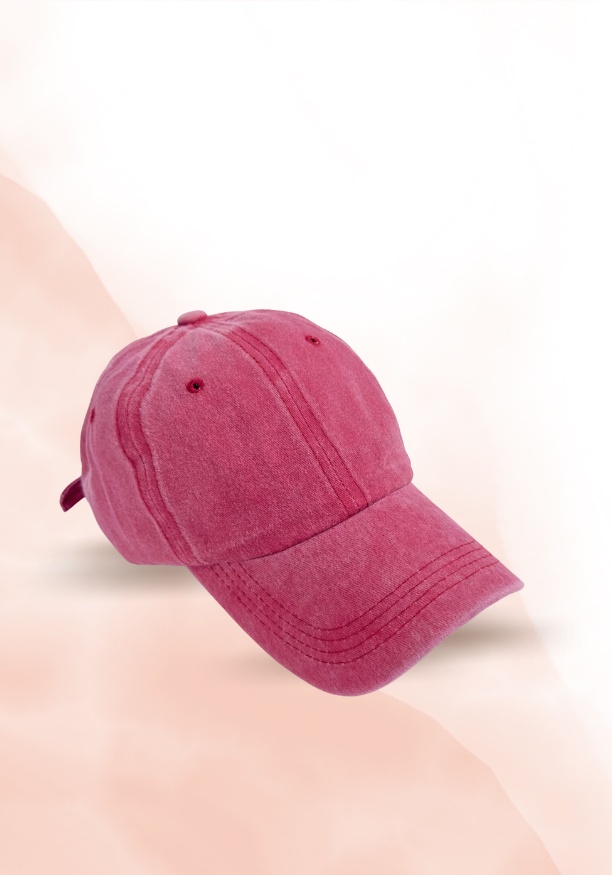 WASHED HOT PINK CAP