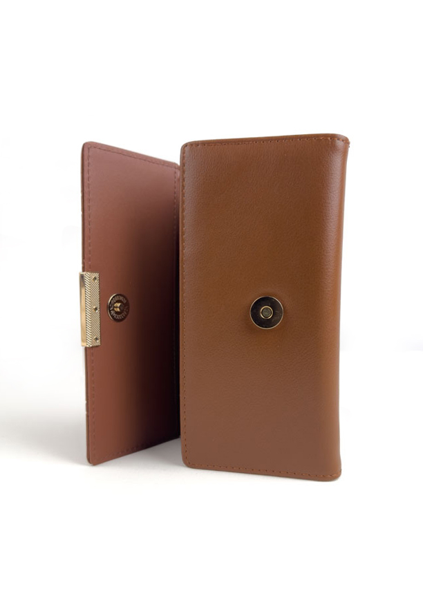 AMY BROWN BUCKLE WALLET