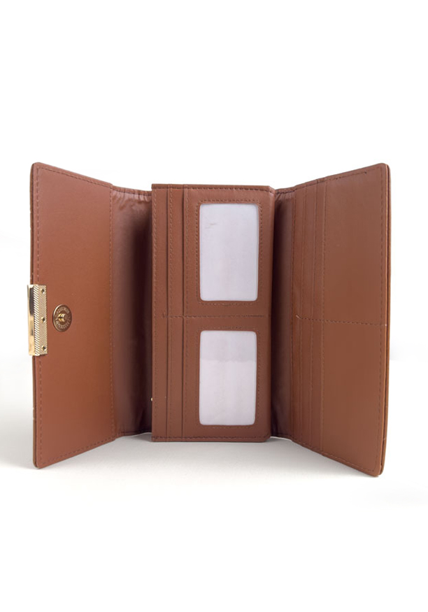 AMY BROWN BUCKLE WALLET