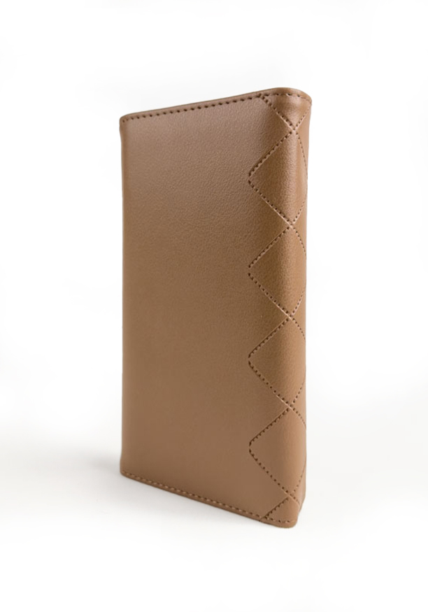 AMY LIGHT BROWN BUCKLE WALLET